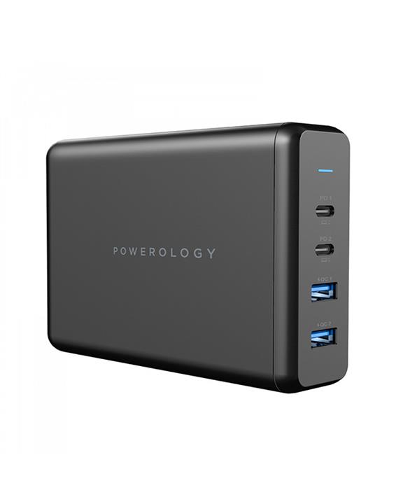 هاب شارژر رومیزی 156 وات پاورولوژی Powerology 4-Output 156W Quick Charging Power Terminal